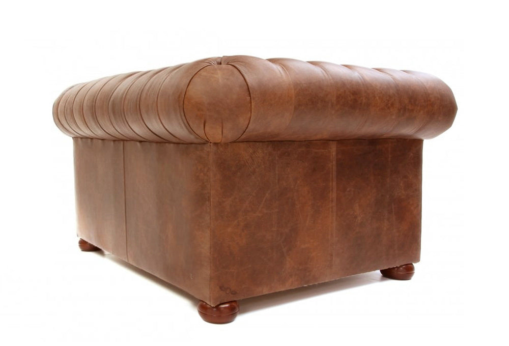 Old Boot Sofas Alfie Love Seat in Vintage Leather Tan
