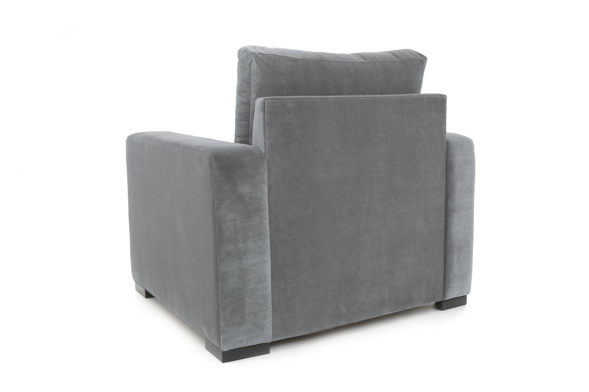 Old Boot Sofas Battersea Armchair in Aged Velvet Ash