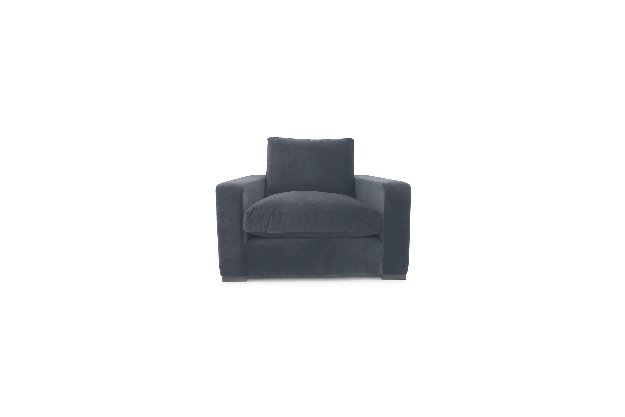 Old Boot Sofas Battersea Armchair Lazy Linen Battleship