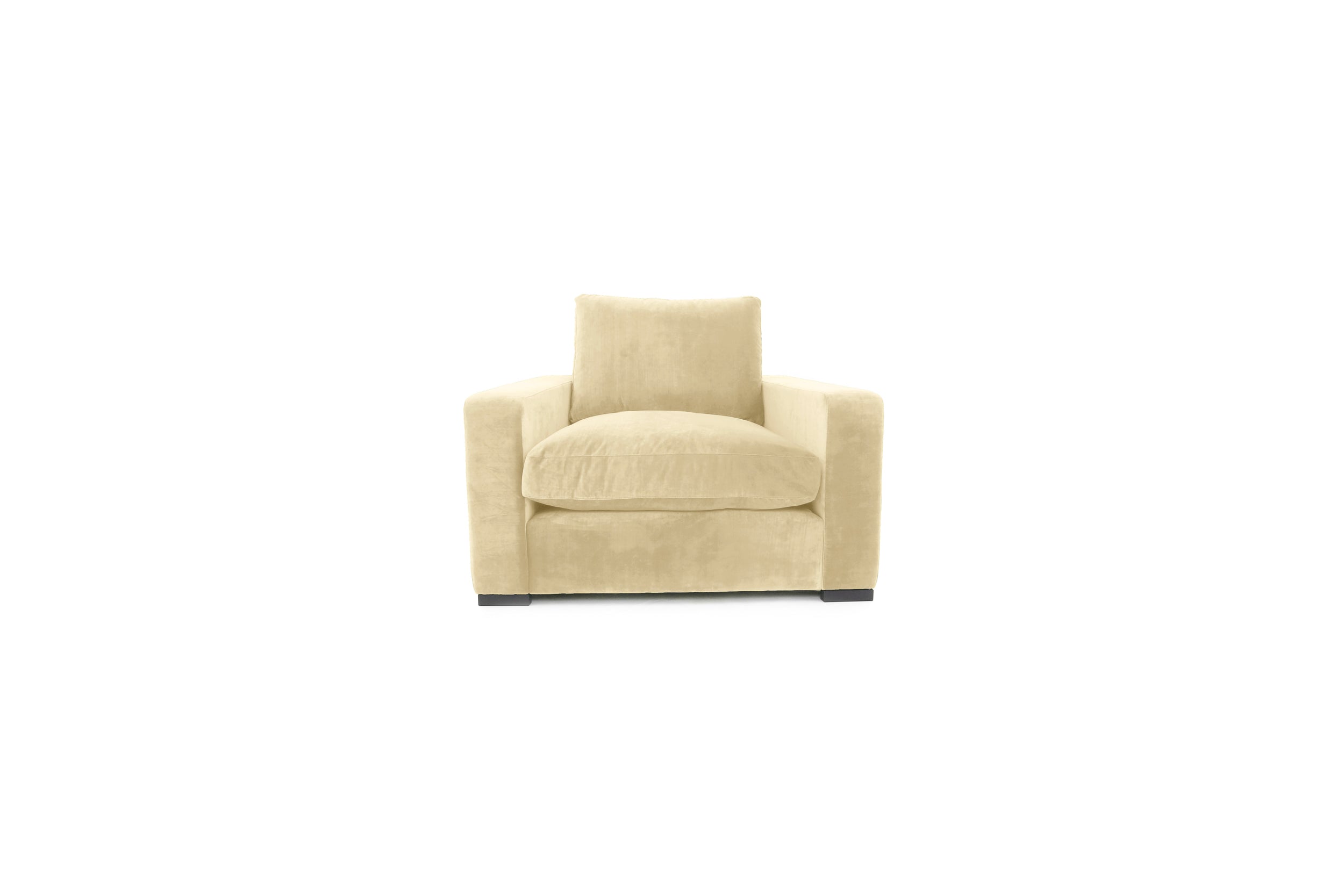 Old Boot Sofas Battersea Armchair Lazy Linen Champagne