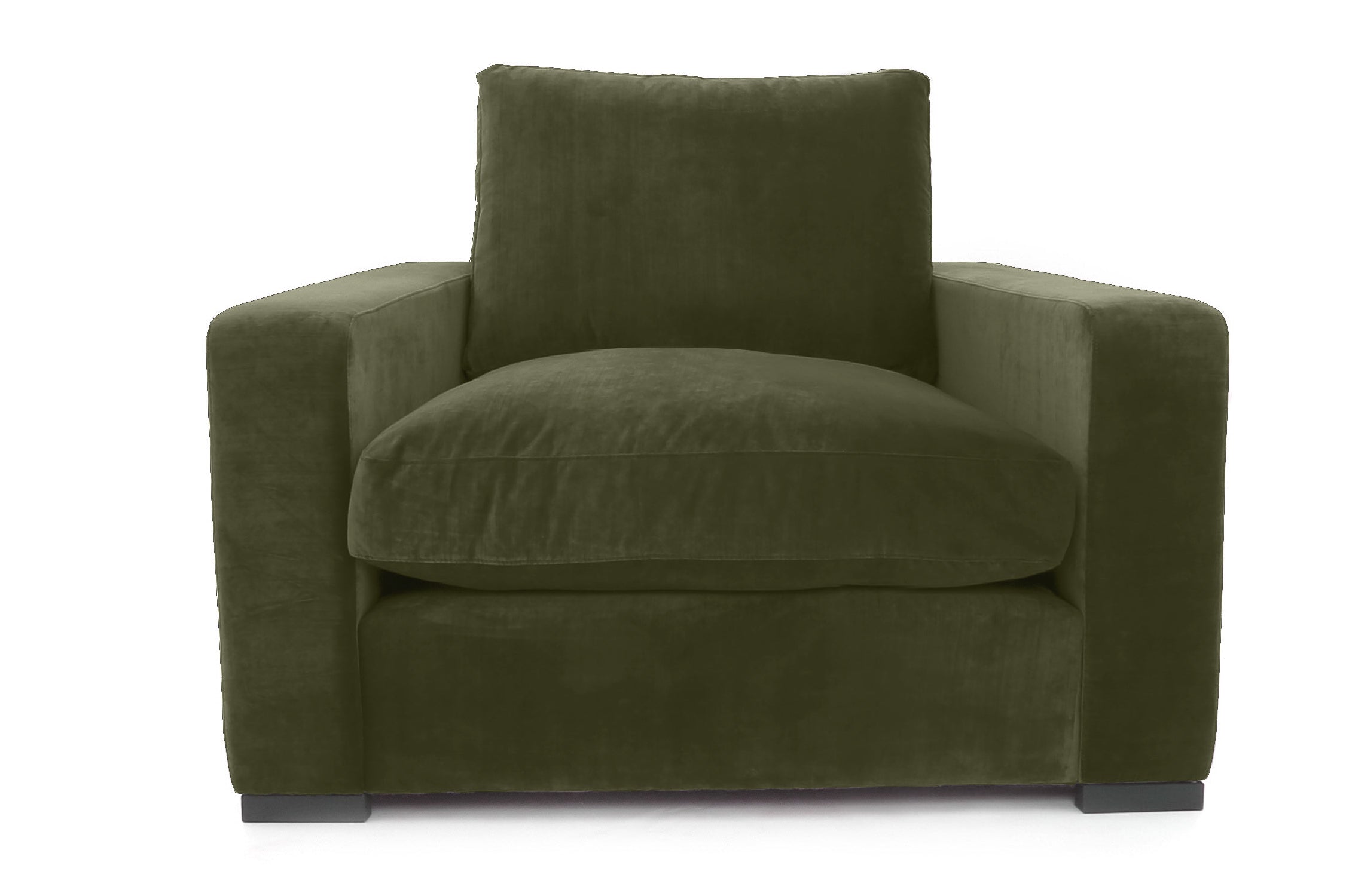 Old Boot Sofas Battersea Armchair in Lazy Linen Leaf