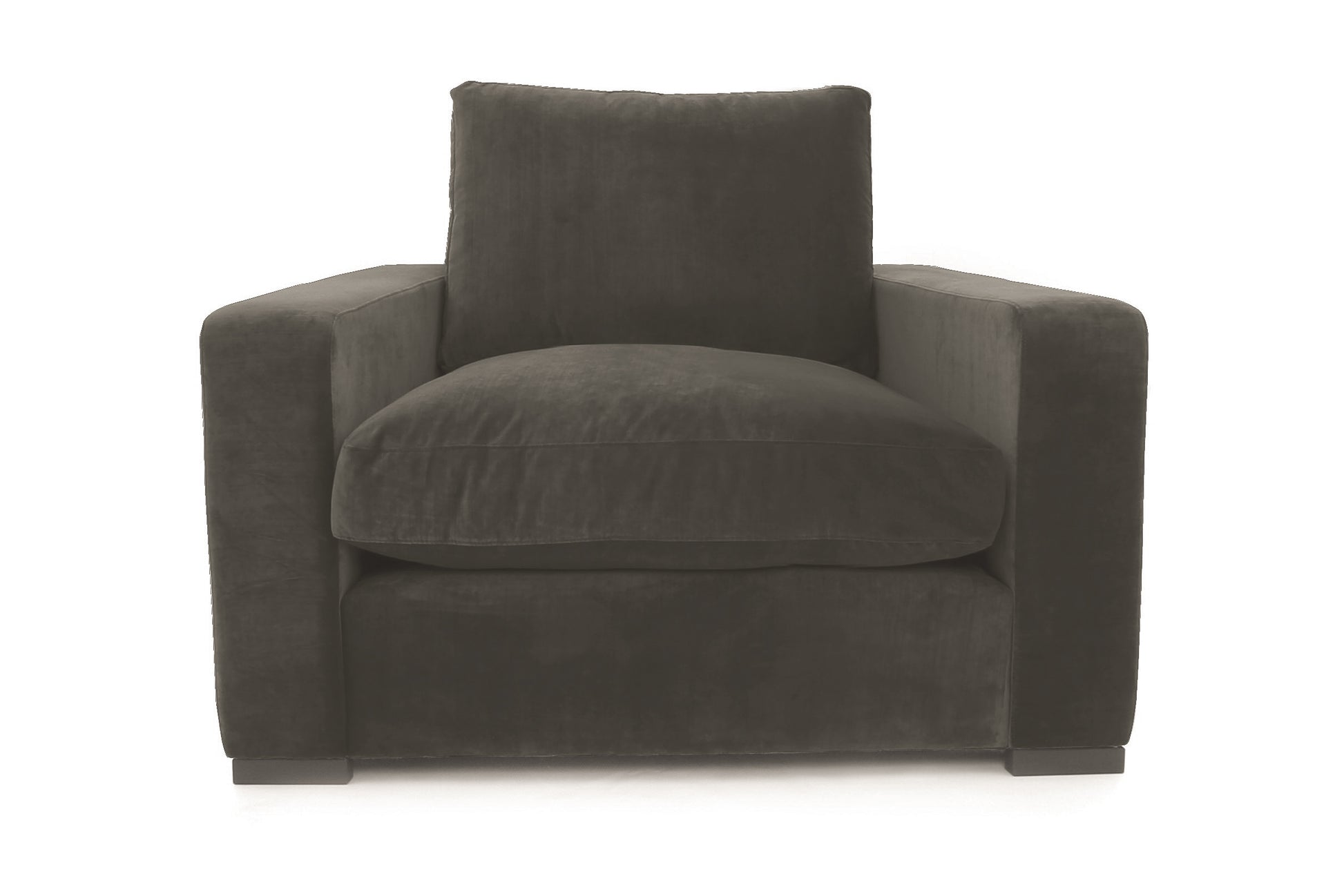 Old Boot Sofas Battersea Armchair in Mellow Fabric Cement