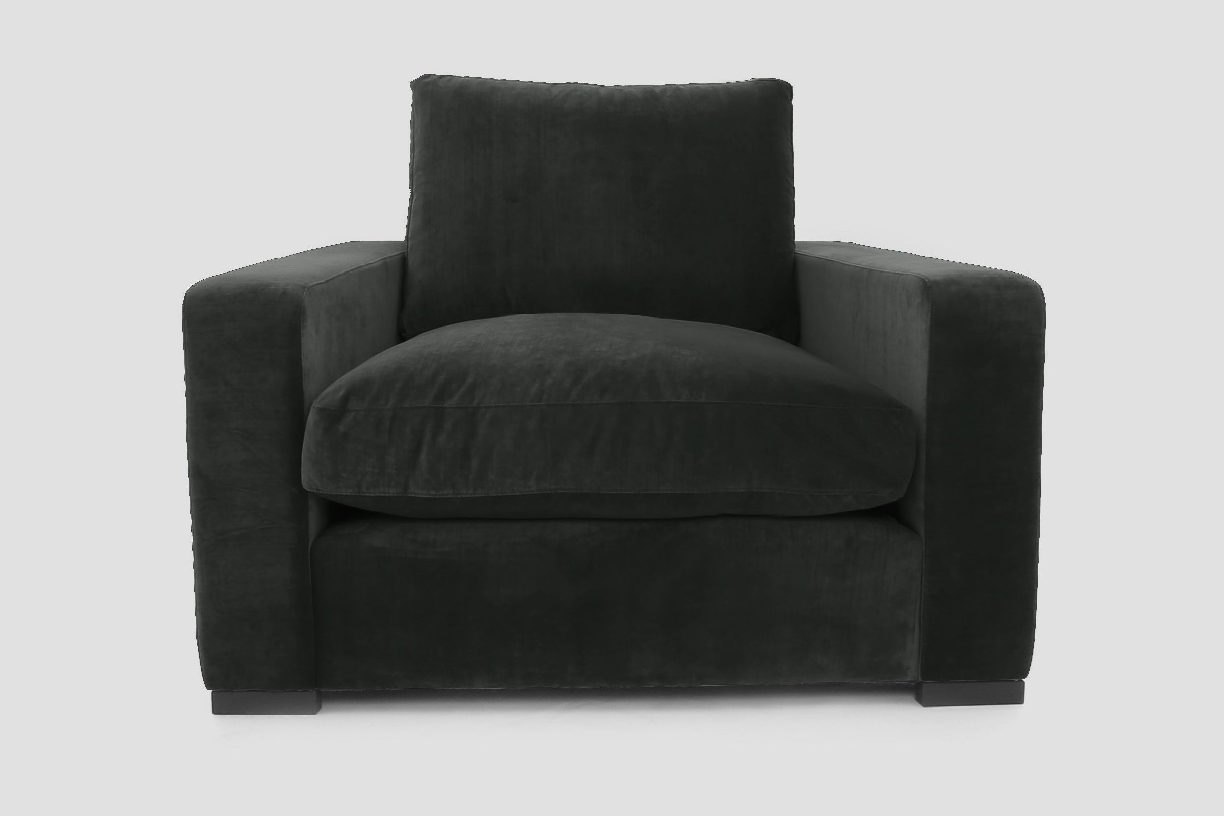 Old Boot Sofas Battersea Armchair Mellow Fabric Charcoal