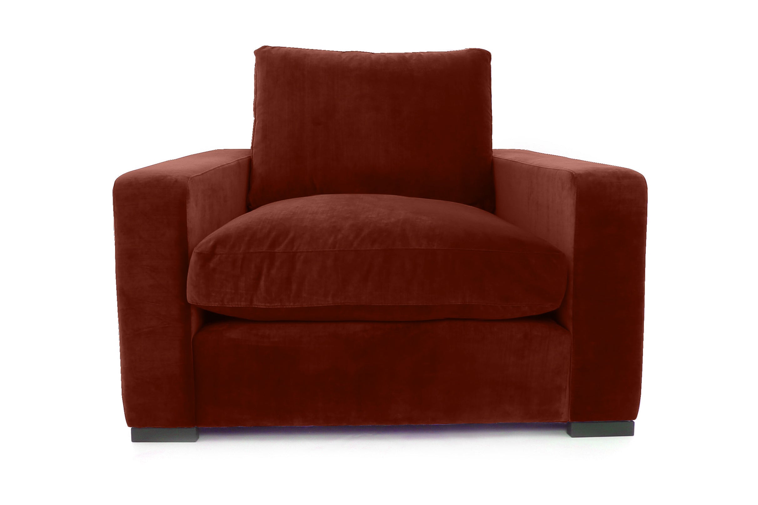 Old Boot Sofas Battersea Armchair in Mellow Fabric Harissa
