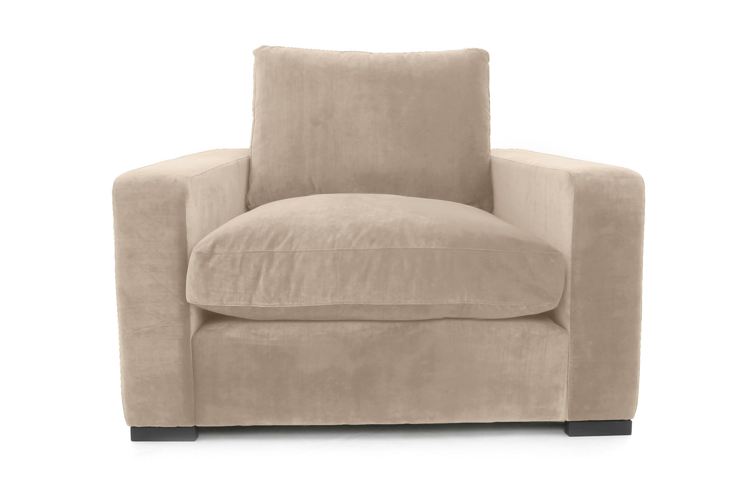 Old Boot Sofas Battersea Armchair in Mellow Fabric Natural
