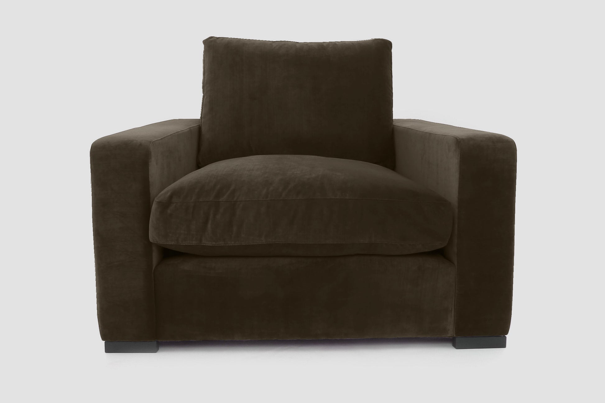 Old Boot Sofas Battersea Armchair in Mellow Fabric Spruce