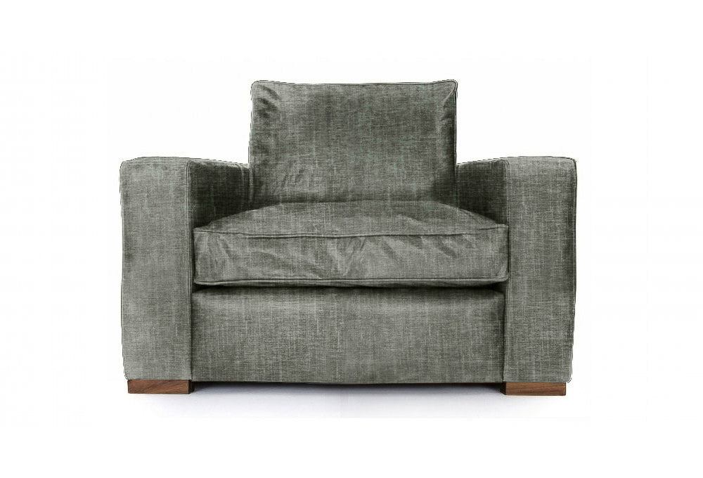 Old Boot Sofas Battersea Armchair Shabby Velvet Alpine