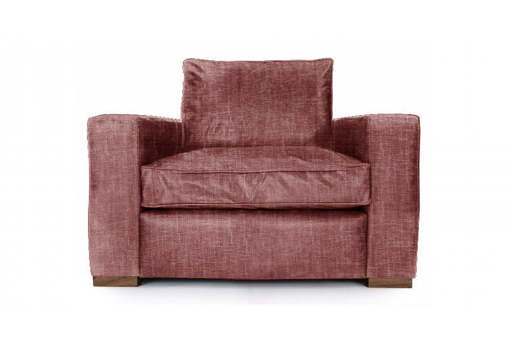 Old Boot Sofas Battersea Armchair Shabby Velvet Burgundy