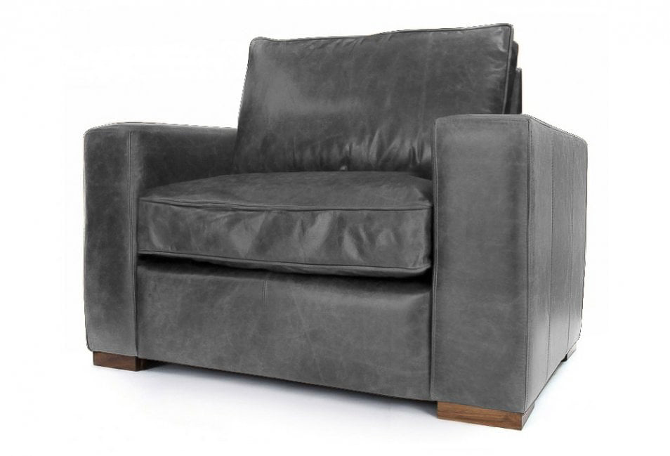 Old Boot Sofas Battersea Armchair Vintage Leather Slate