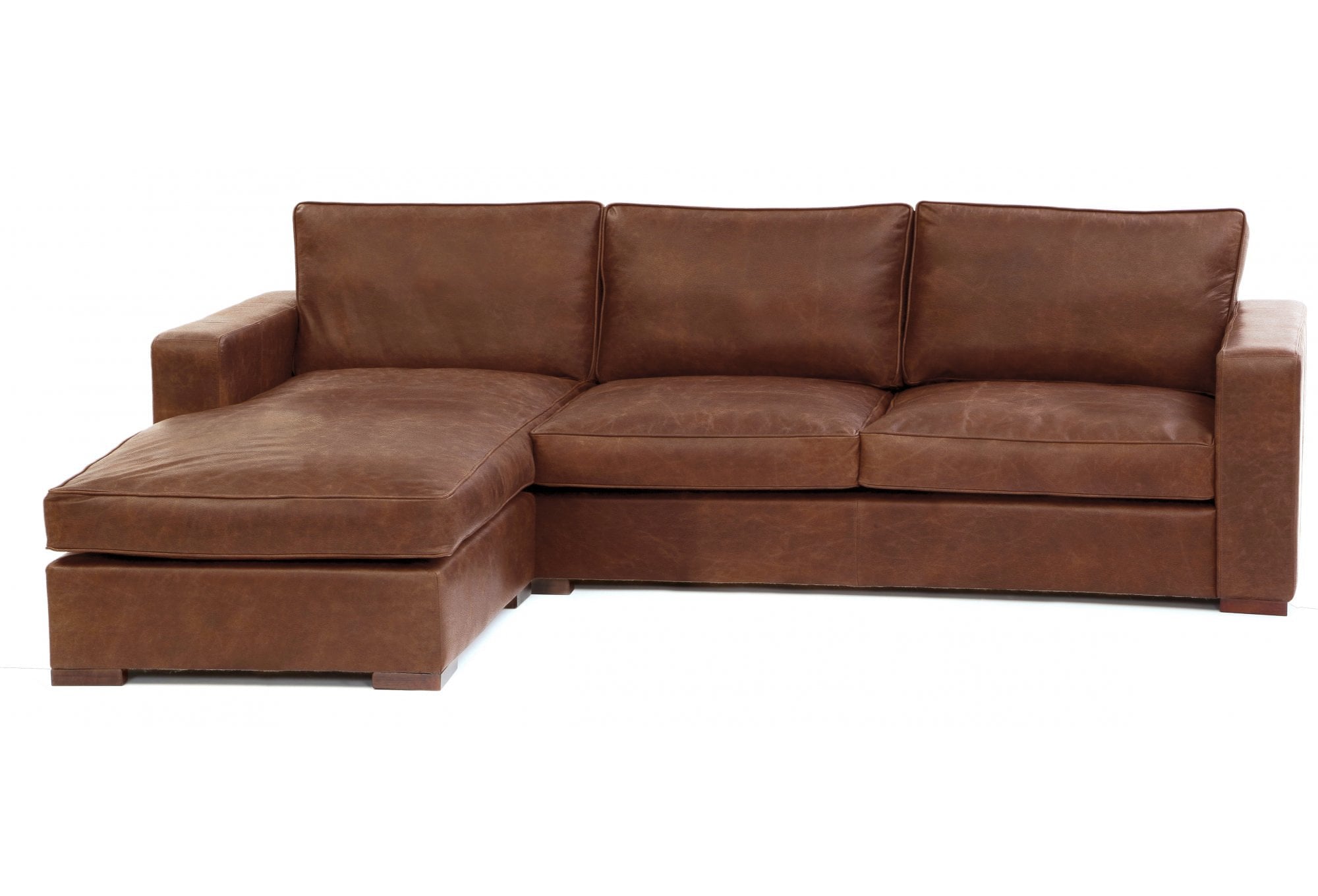 Battersea Leather Chaise Sofa