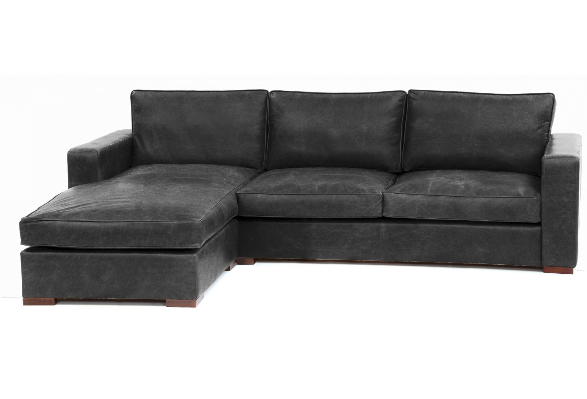 Battersea Leather Chaise Sofa