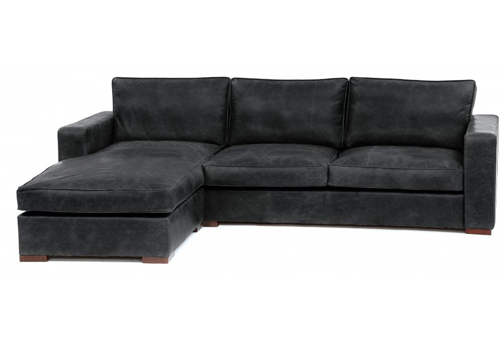 Battersea Leather Chaise Sofa