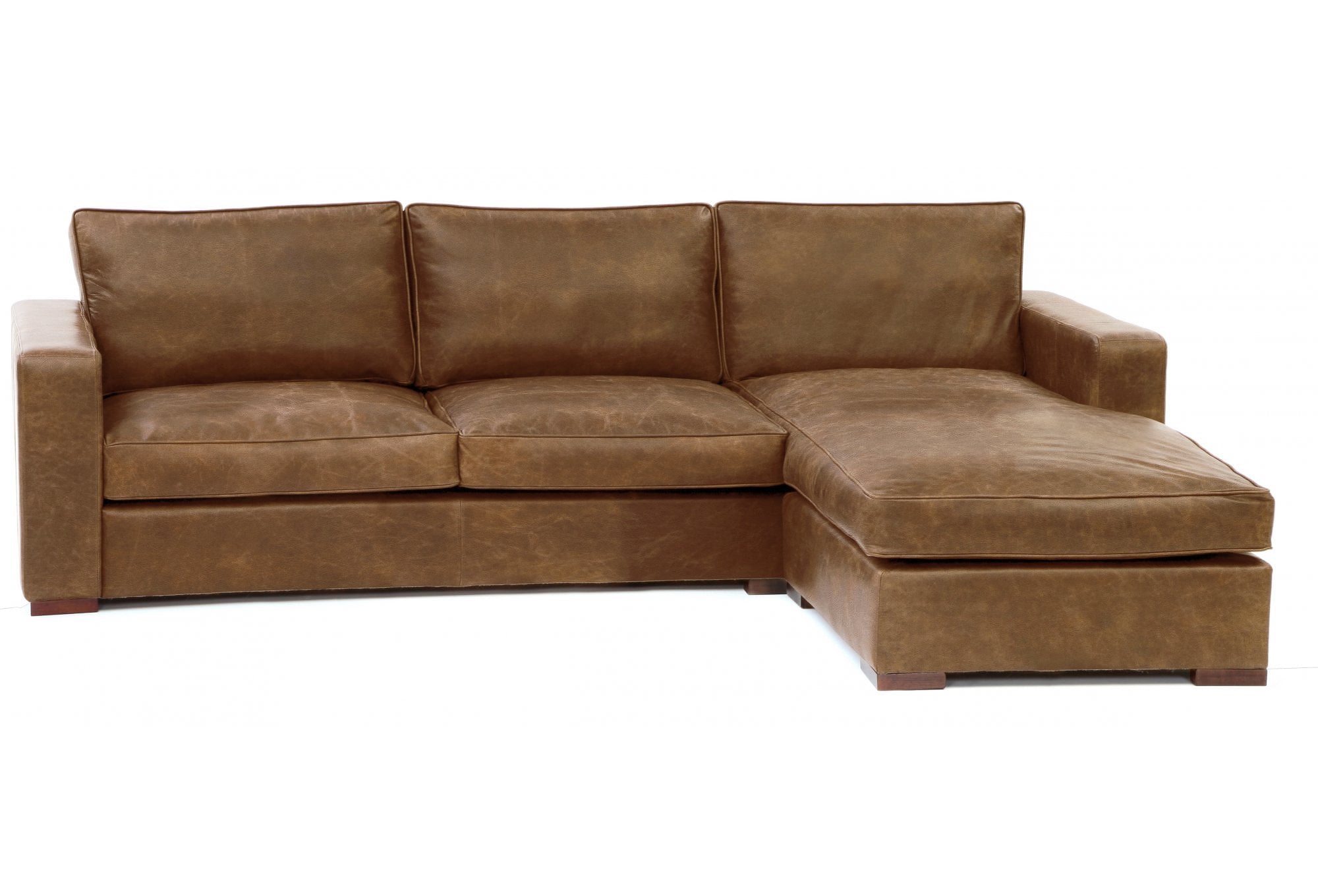 Battersea Leather Chaise Sofa