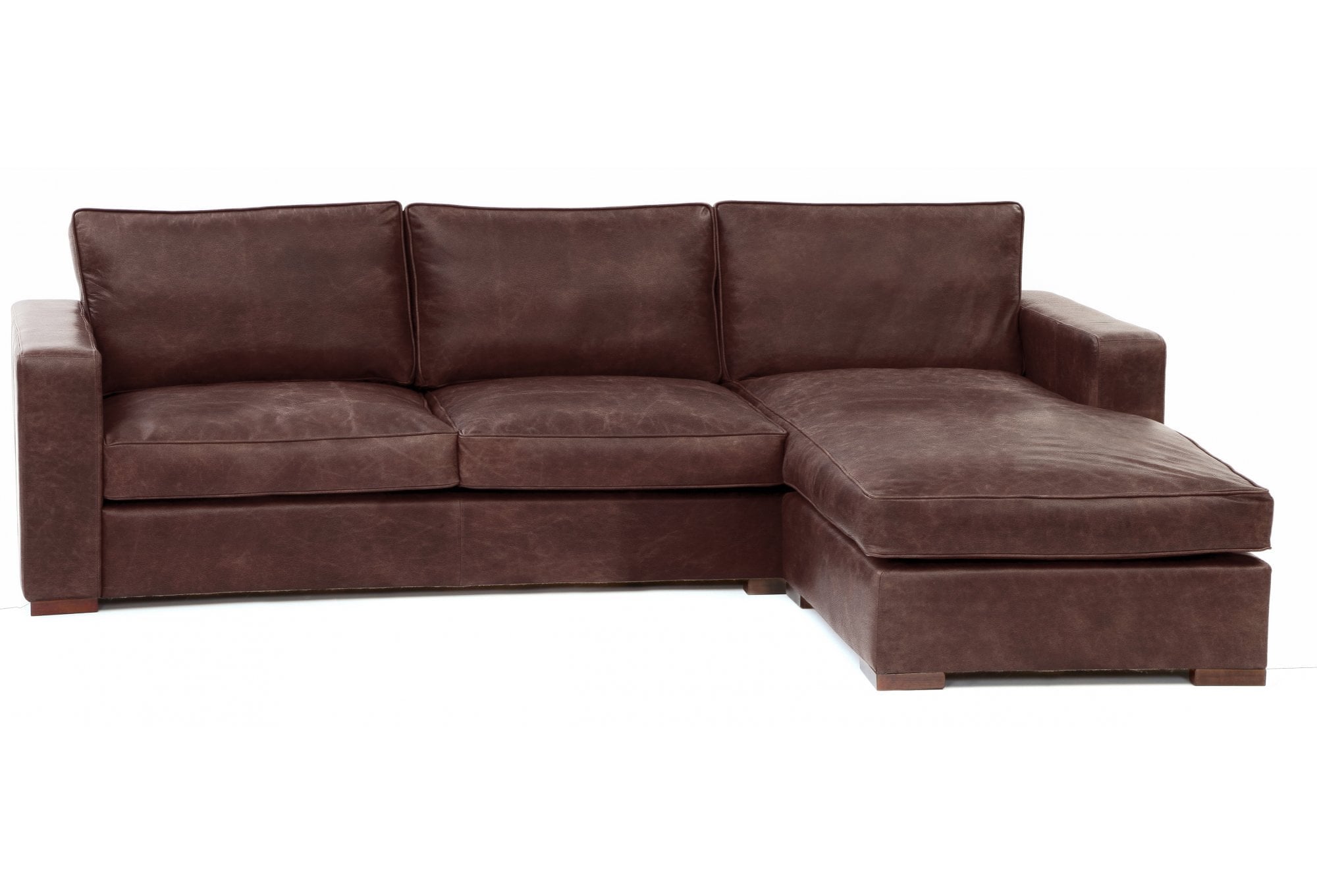 Battersea Leather Chaise Sofa