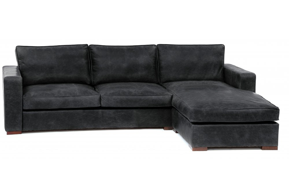 Battersea Leather Chaise Sofa