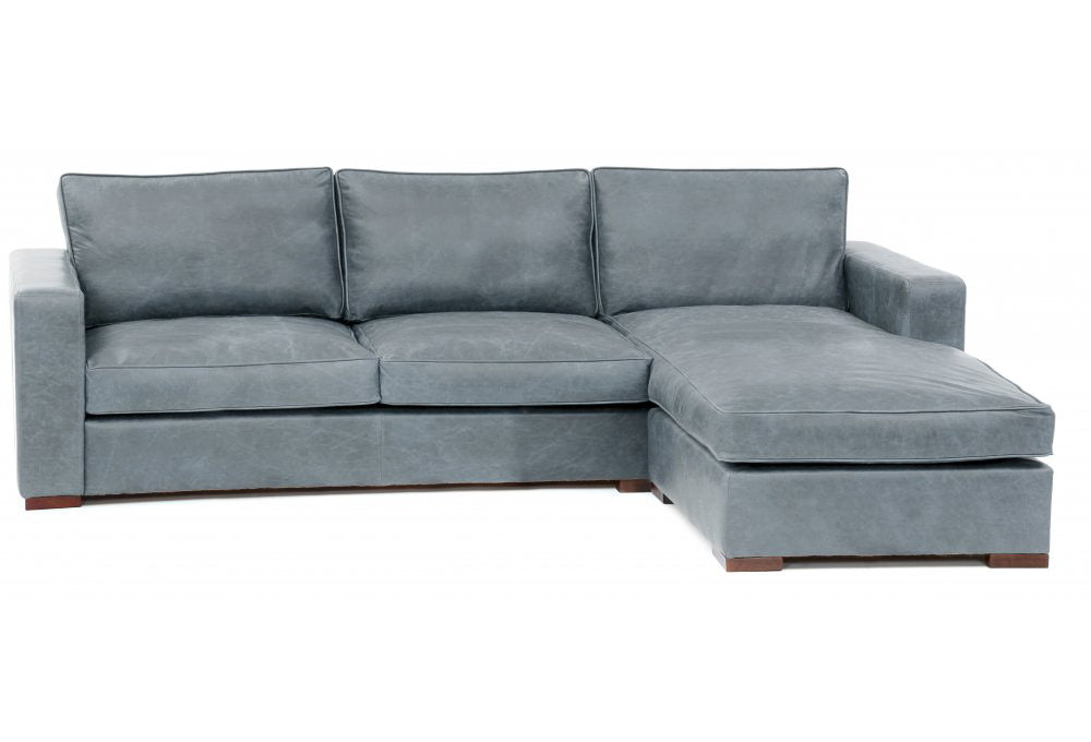Battersea Leather Chaise Sofa