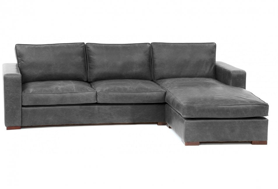 Battersea Leather Chaise Sofa