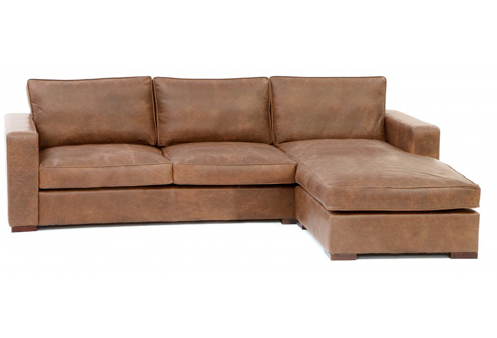 Battersea Leather Chaise Sofa