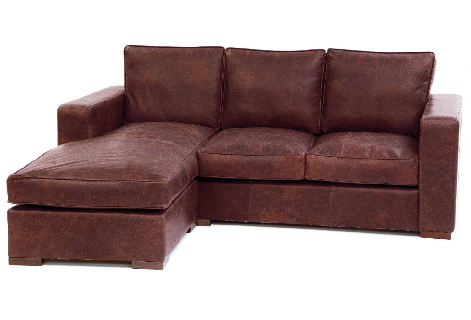 Battersea Leather Chaise Sofa