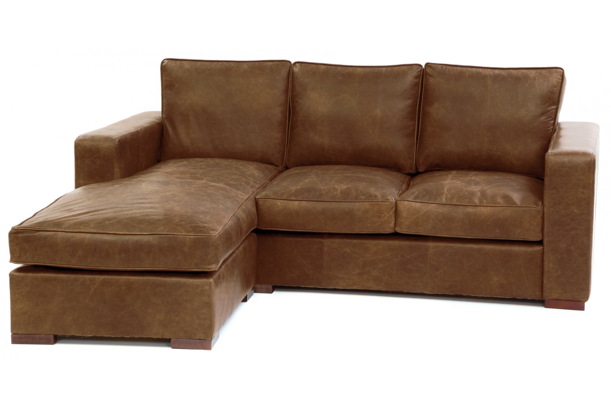 Battersea Leather Chaise Sofa