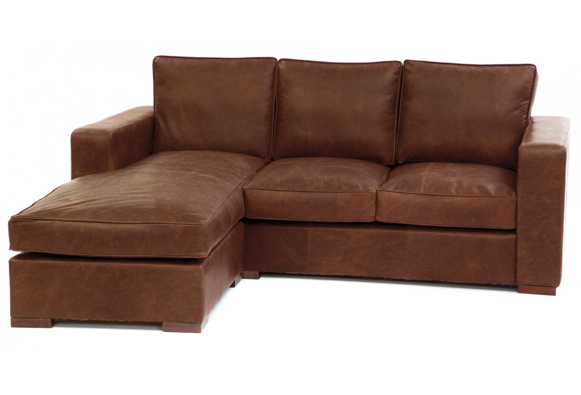 Battersea Leather Chaise Sofa