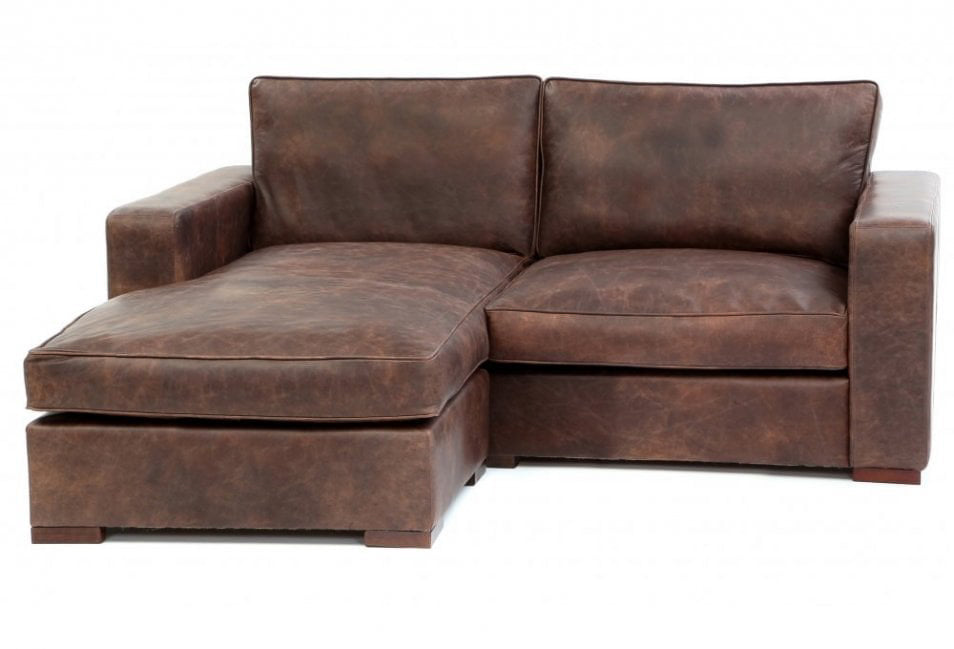 Battersea Leather Chaise Sofa