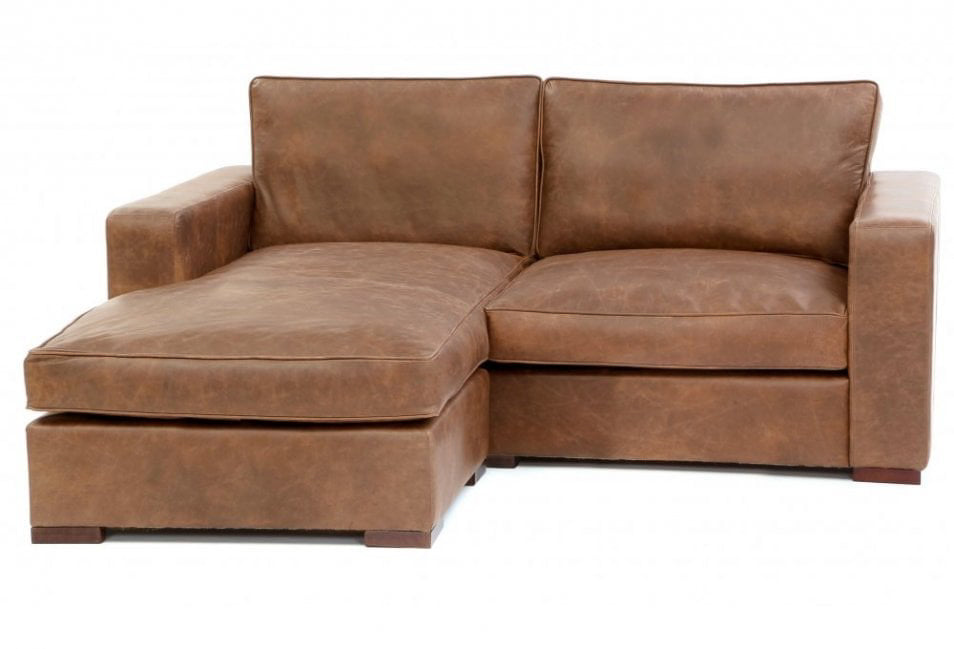 Old Boot Sofas Battersea Medium Left Hand Chaise in Vintage Leather Tan