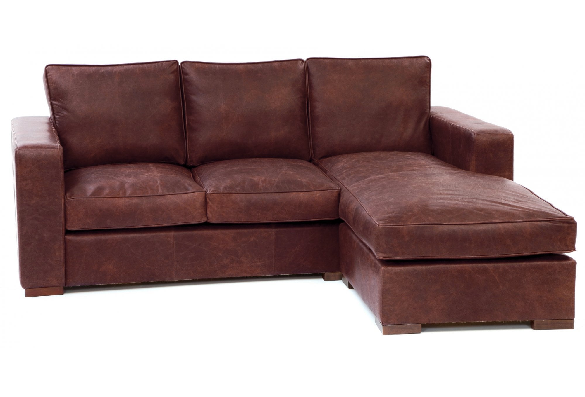 Battersea Leather Chaise Sofa