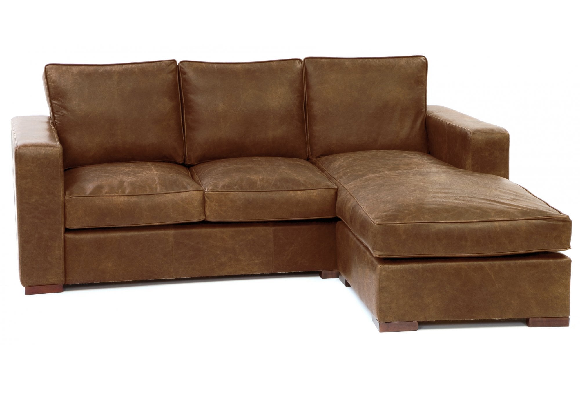 Battersea Leather Chaise Sofa