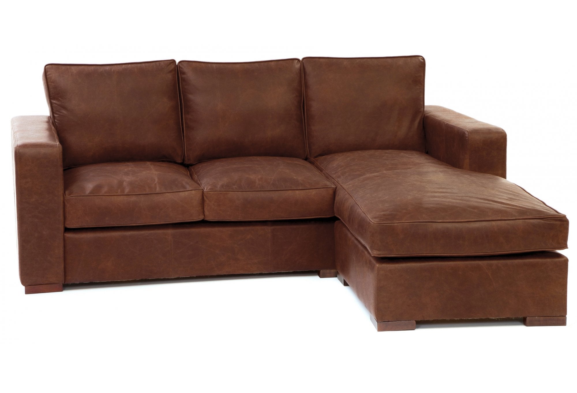 Battersea Leather Chaise Sofa