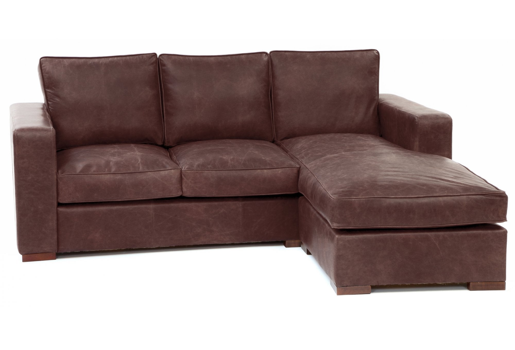 Battersea Leather Chaise Sofa
