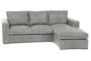 Old Boot Sofas Battersea Medium Right Hand Chaise in Shabby Velvet Shale