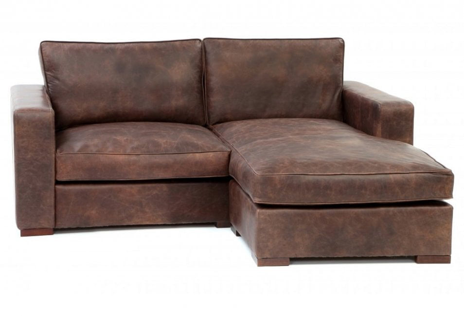 Battersea Leather Chaise Sofa