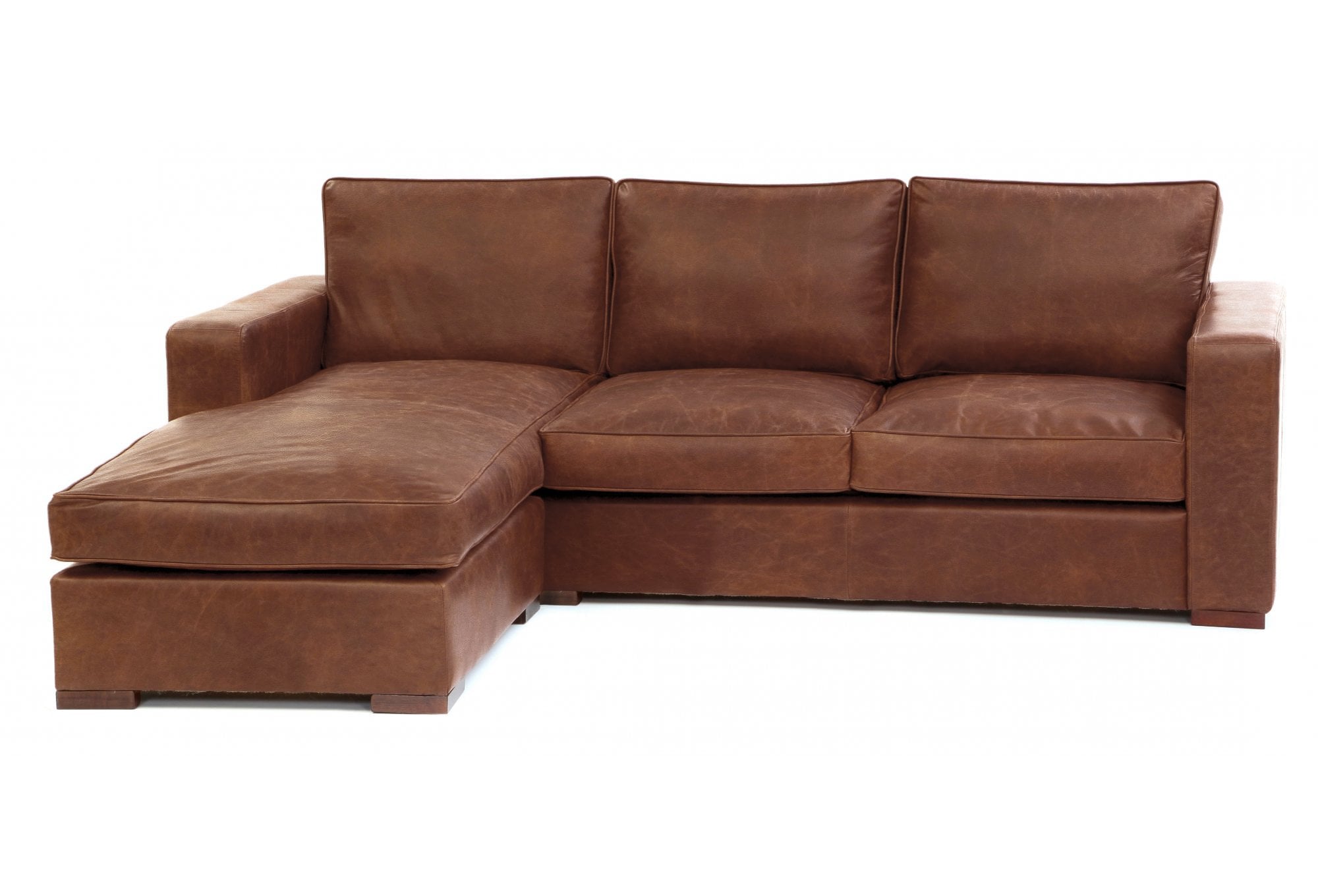 Battersea Leather Chaise Sofa