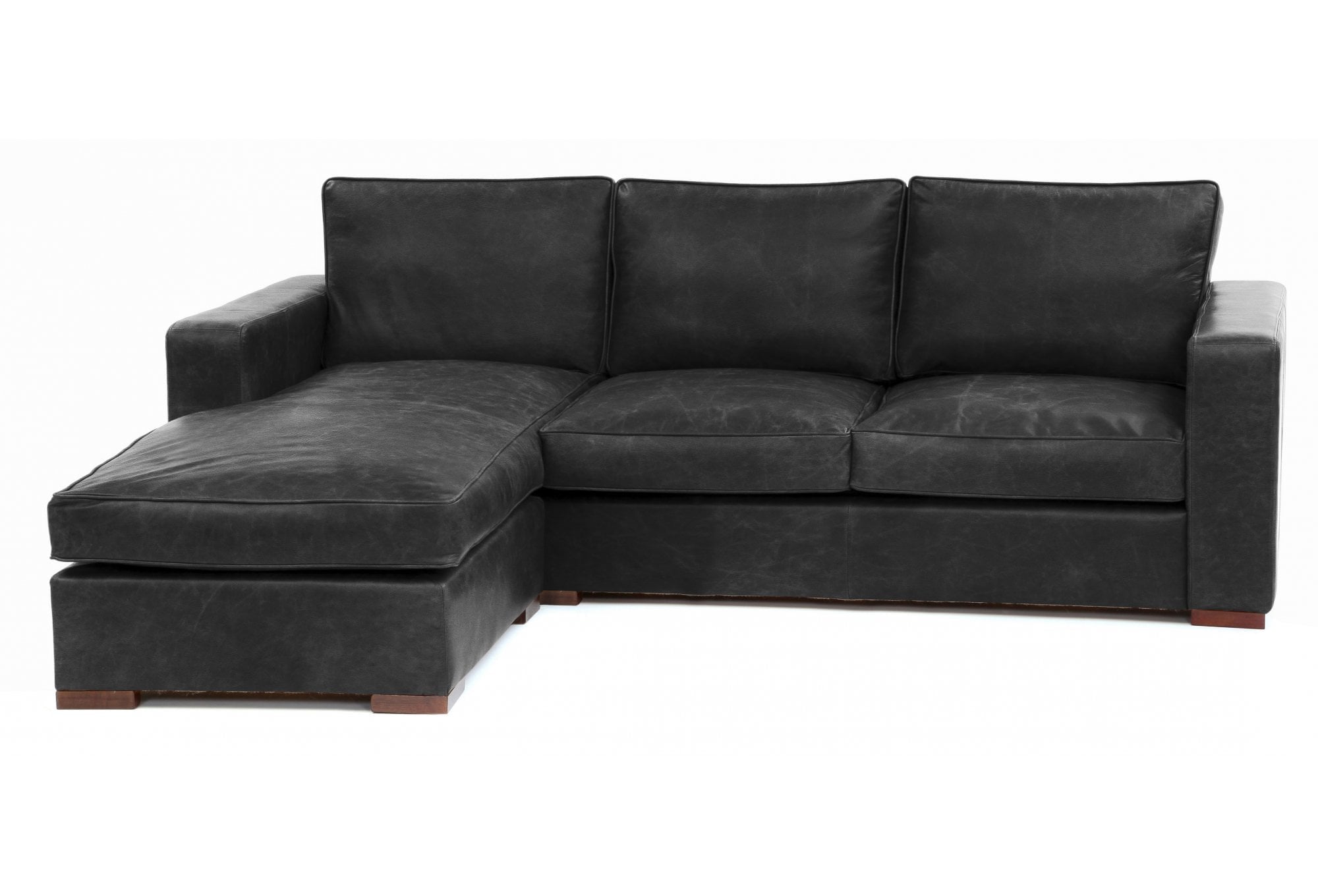 Battersea Leather Chaise Sofa