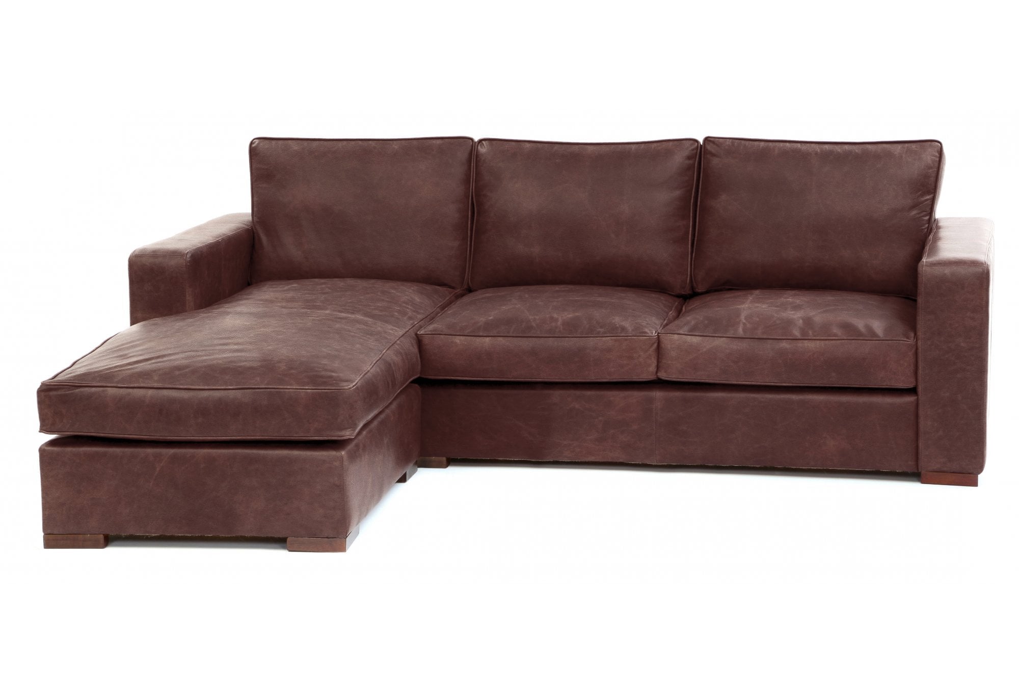 Battersea Leather Chaise Sofa