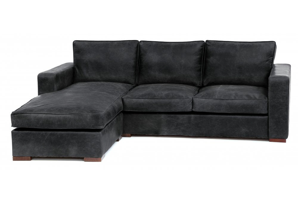 Battersea Leather Chaise Sofa