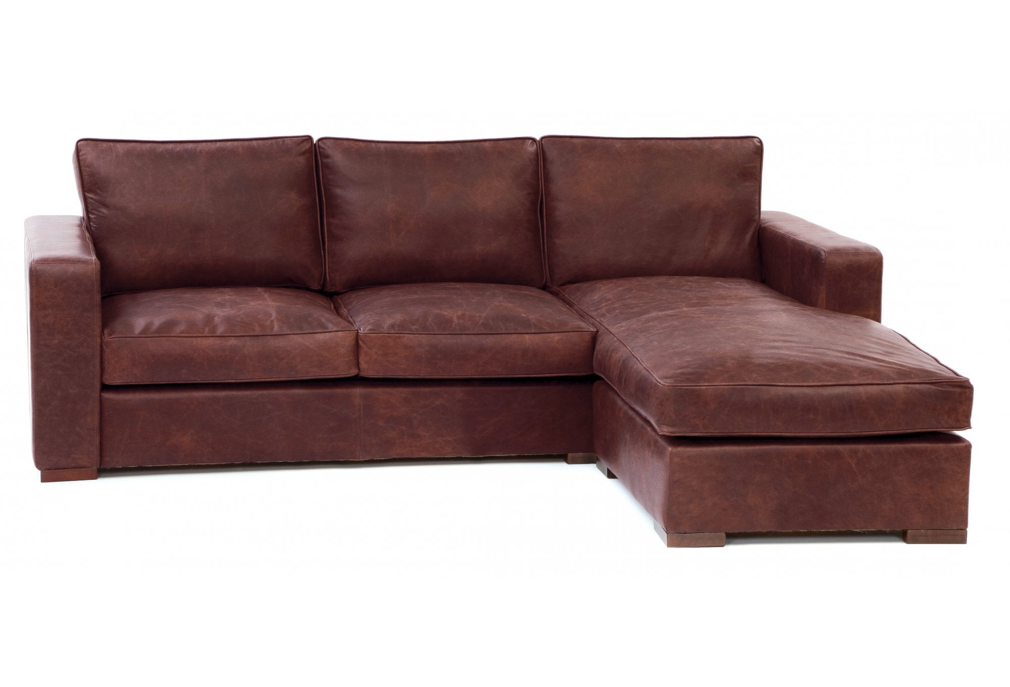 Battersea Leather Chaise Sofa