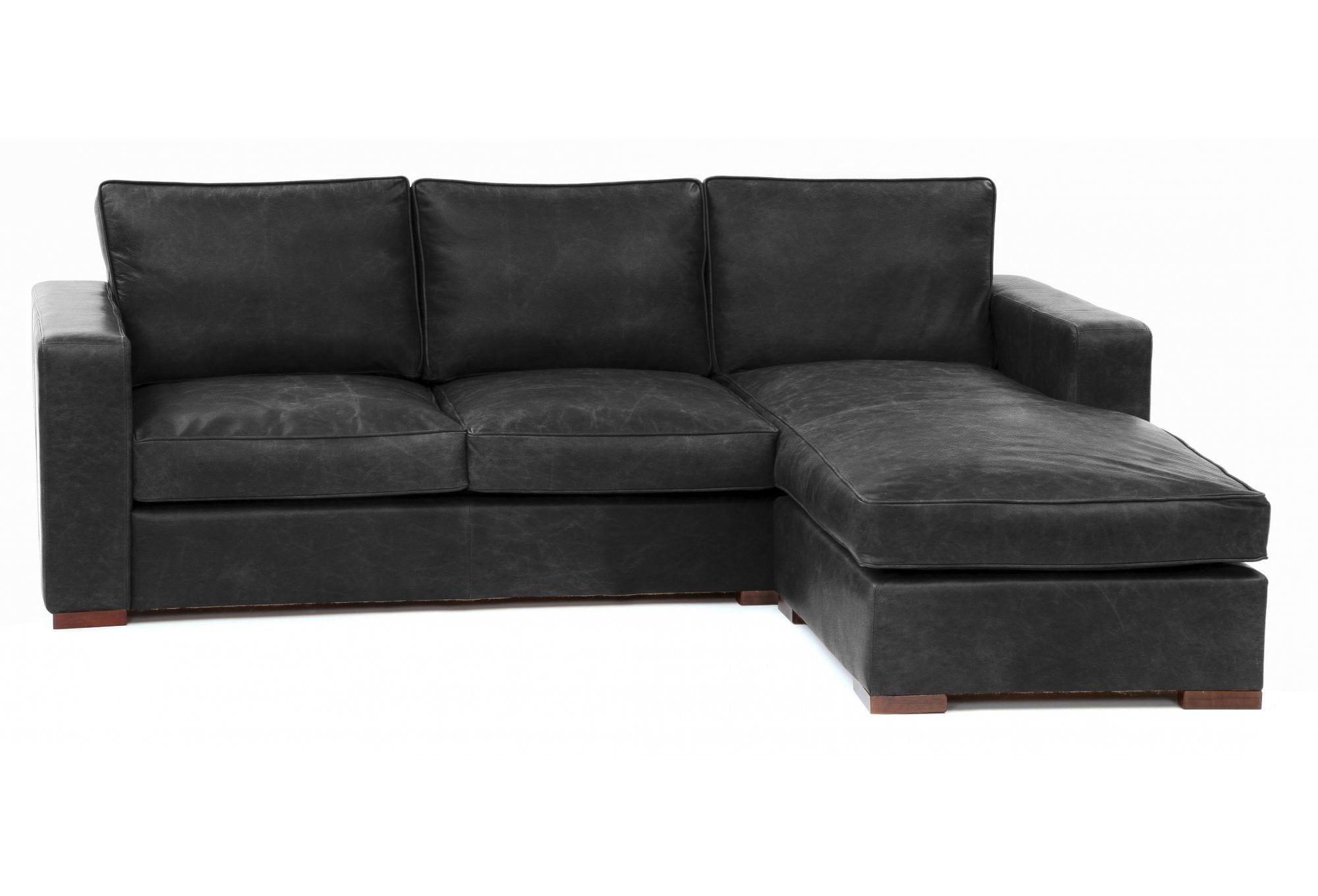 Battersea Leather Chaise Sofa