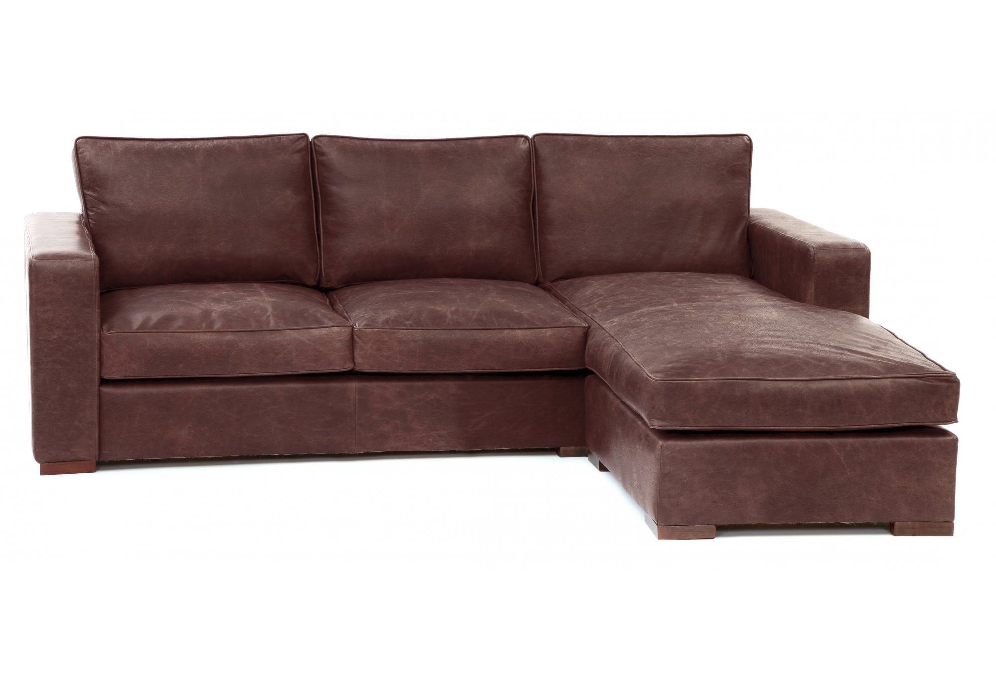 Battersea Leather Chaise Sofa