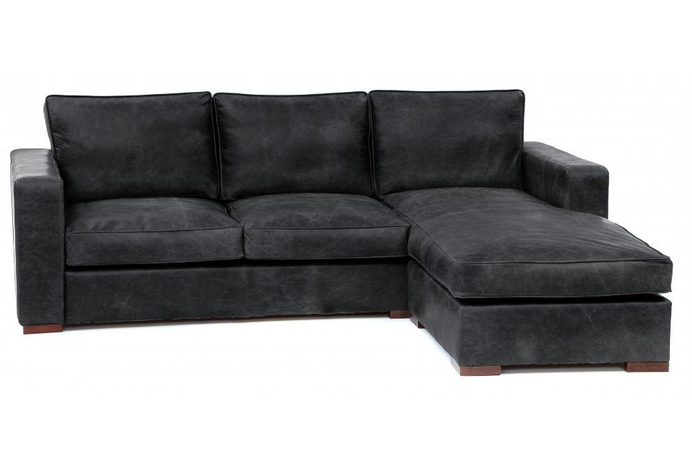 Battersea Leather Chaise Sofa