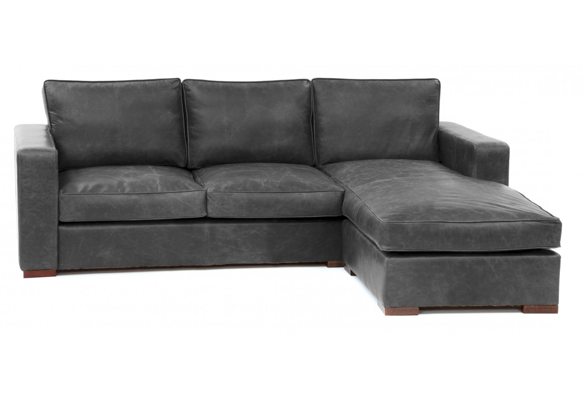 Battersea Leather Chaise Sofa