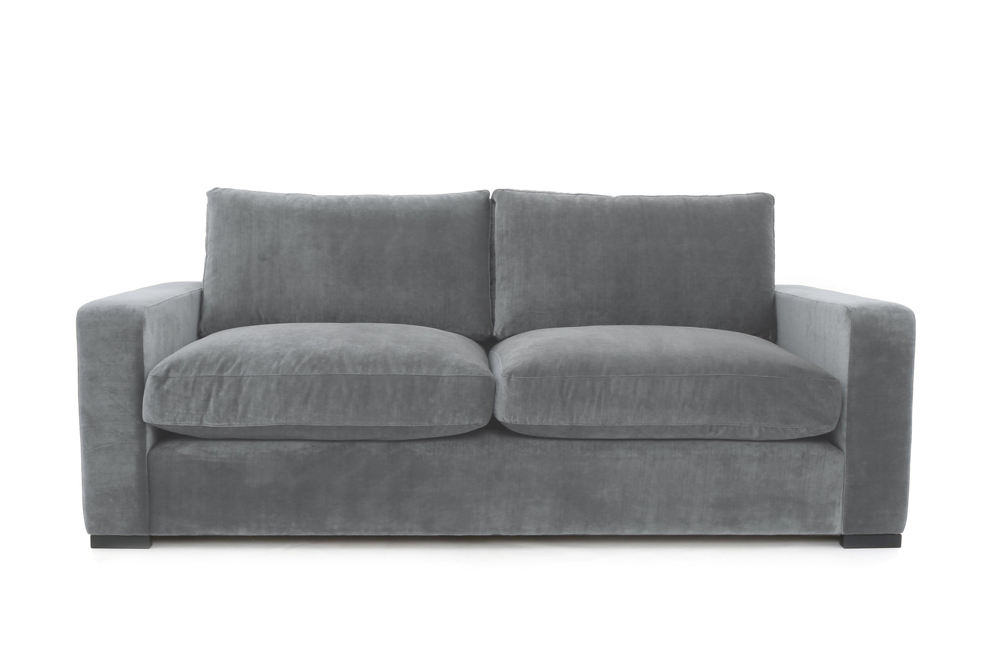 Old Boot Sofas Battersea 3 Seater Sofa in Aged Velvet Ash