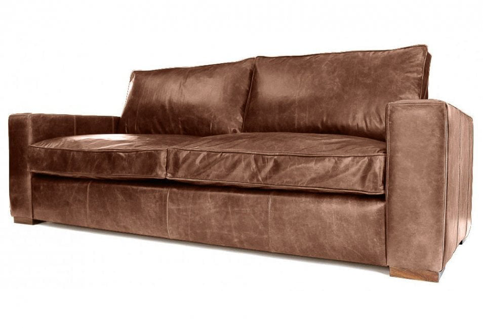 Old Boot Sofas Battersea Sofa Hobnail Leather Mocca