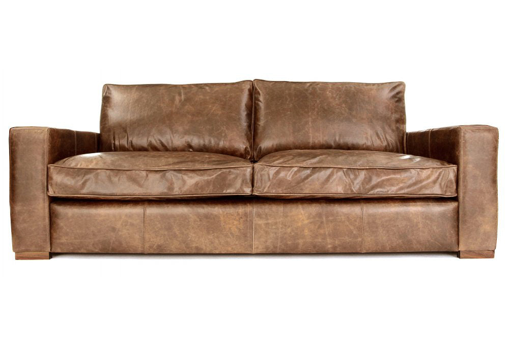 Old Boot Sofas Battersea 3 Seater Sofa in Vintage Leather Tan