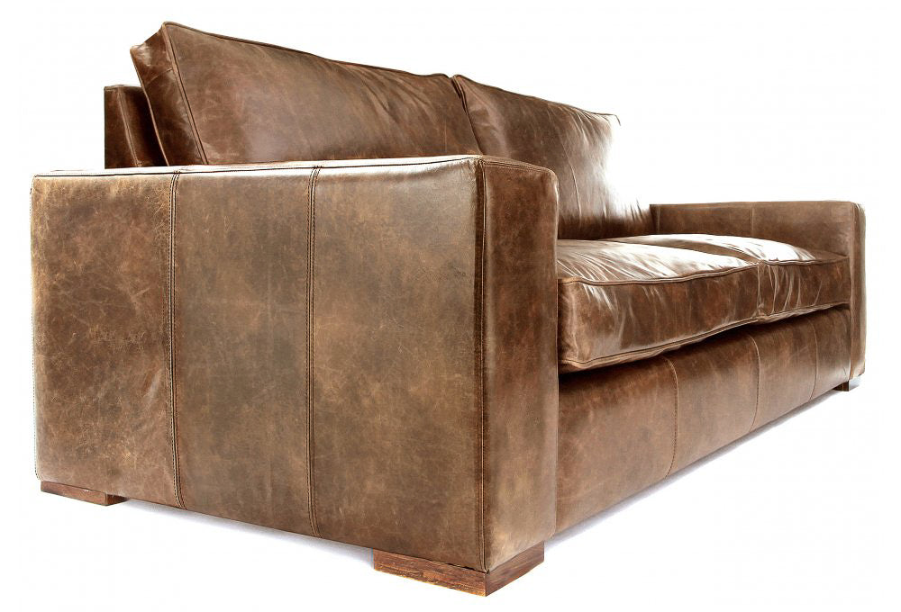 Old Boot Sofas Battersea 3 Seater Sofa in Vintage Leather Tan