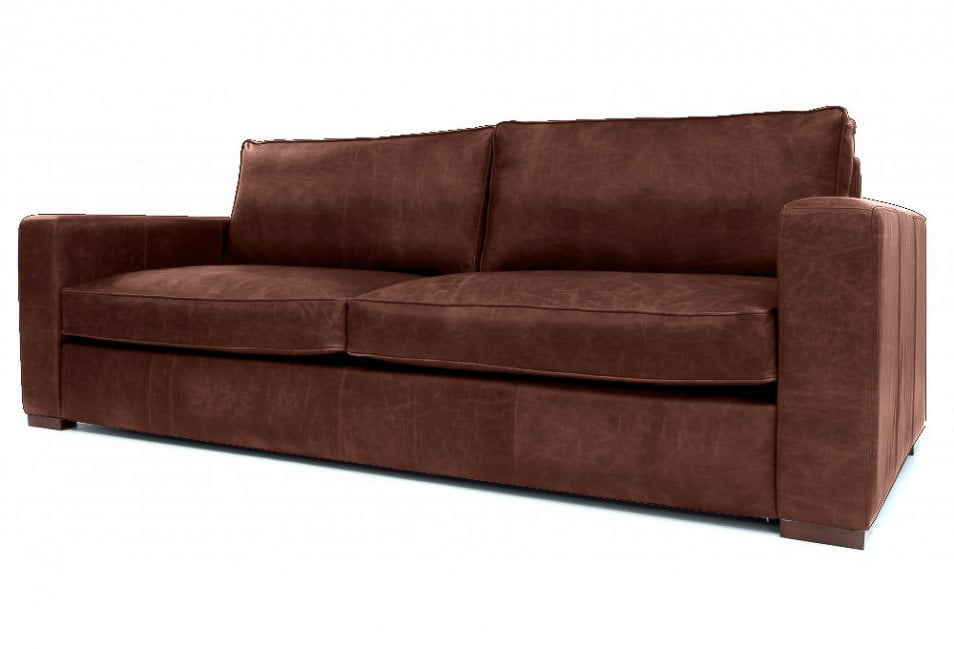 Old Boot Sofas Battersea Sofa Hobnail Leather Conker