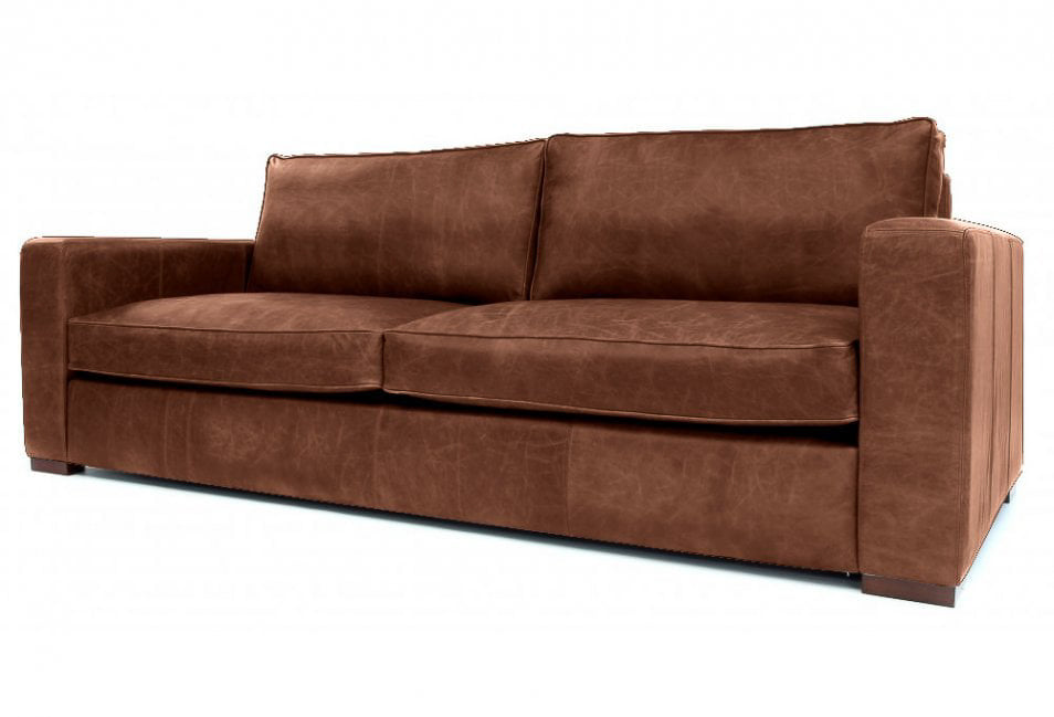 Old Boot Sofas Battersea Sofa Hobnail Leather Mocca