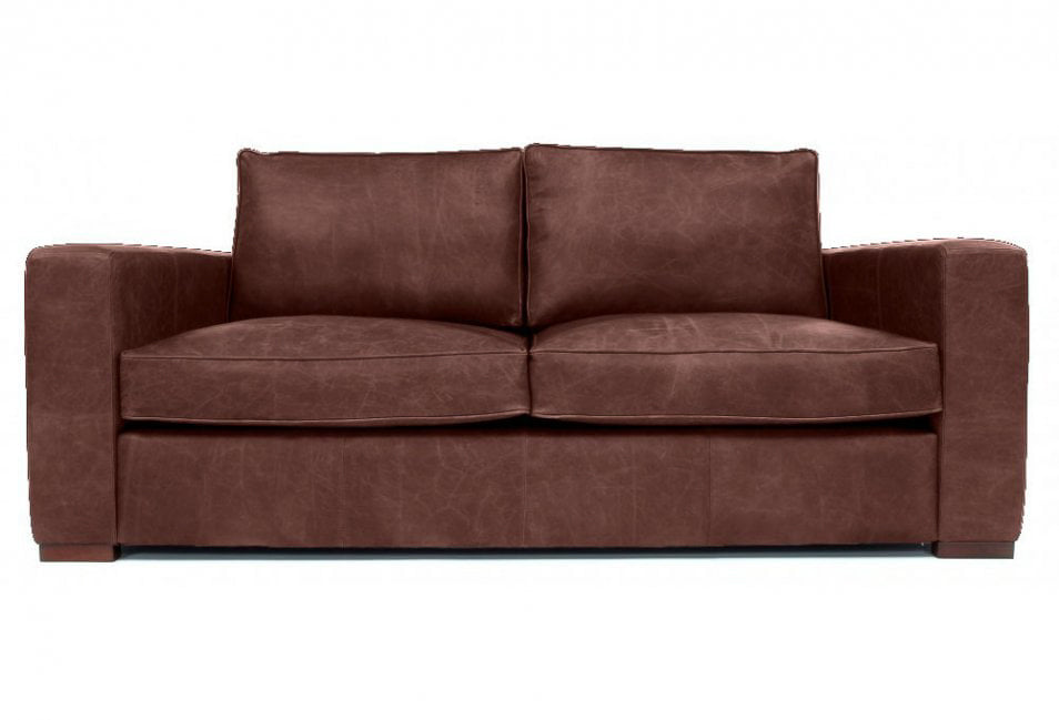 Old Boot Sofas Battersea Sofa Hobnail Leather Conker