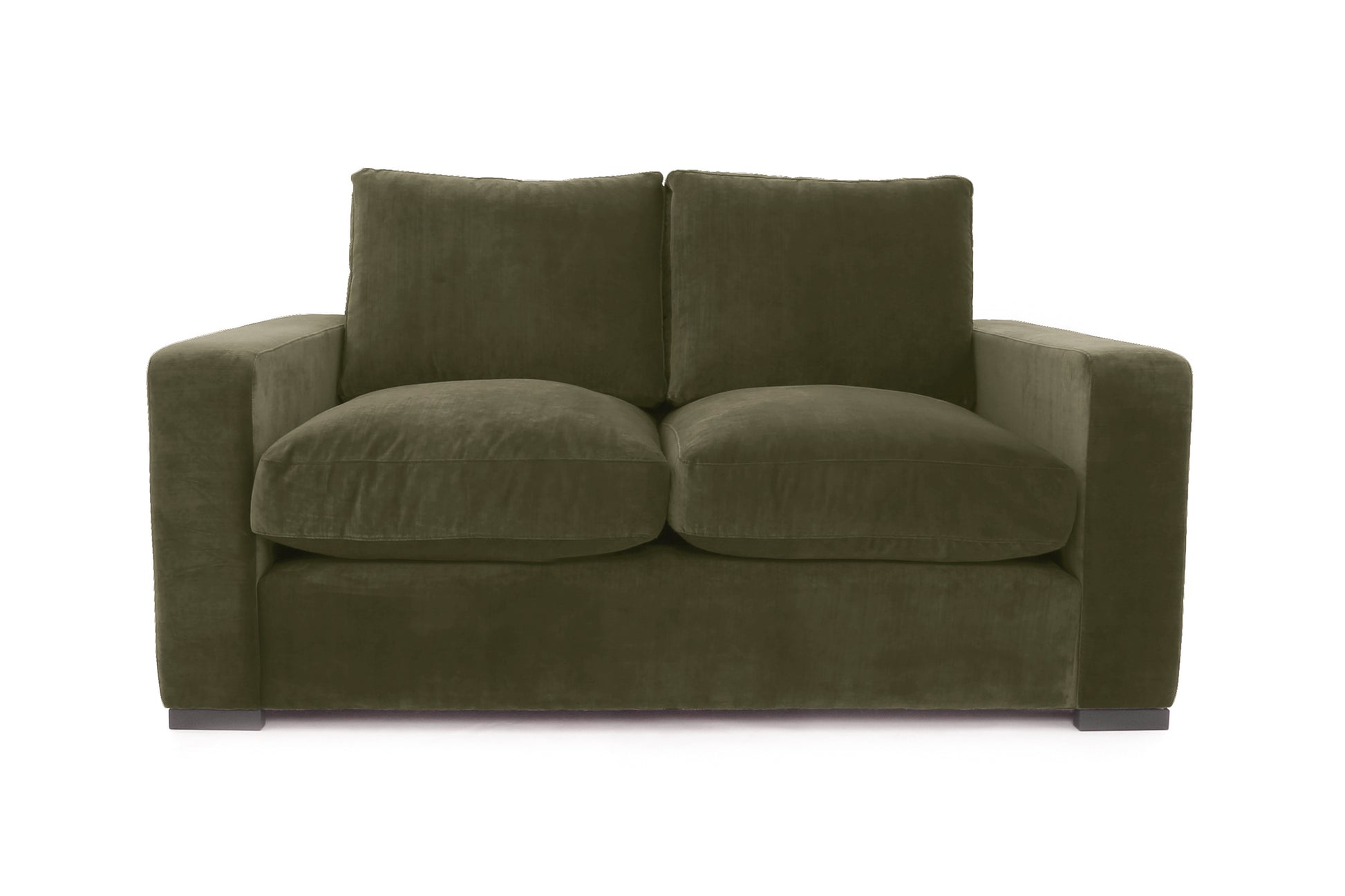 Old Boot Sofas Battersea Small 2 Seater Sofa in Harmony Velvet Fern